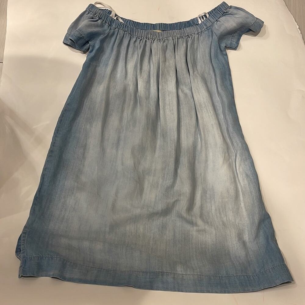 Cloth & Stone Pre loved Chambray super soft off shoulder Midi Dress. - Picture 3 of 5